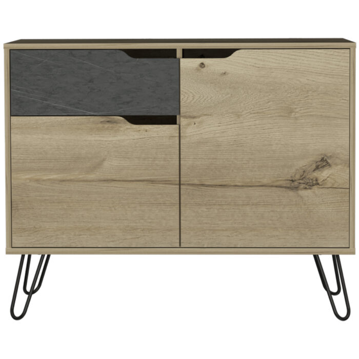 Core Manhattan small sideboard with 2 doors & 1 drawer in bleached pine-24251