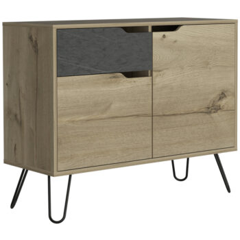Core Manhattan small sideboard with 2 doors & 1 drawer in bleached pine-0