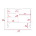 Core Manhattan small sideboard with 2 doors & 1 drawer in bleached pine-24250