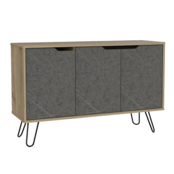 Core Manhattan medium sideboard with 3 doors in bleached pine-0