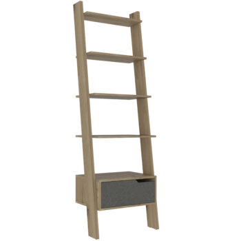 Core Manhattan ladder bookcase in bleached pine-0