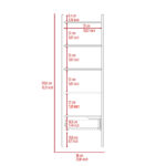 Core Manhattan ladder bookcase in bleached pine-24257