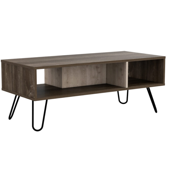 Core Nevada Coffee Table in grey and smoked oak effect-0
