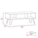 Core Nevada Coffee Table in grey and smoked oak effect-24268
