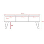 Core Nevada Coffee Table in grey and smoked oak effect-24265