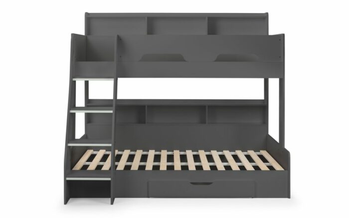 Julian Bowen Orion Triple Bunk Bed in Anthracite-24302