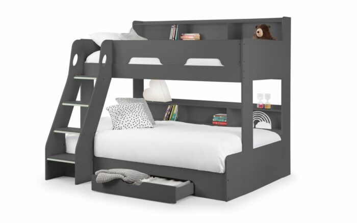 Julian Bowen Orion Triple Bunk Bed in Anthracite-0