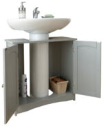 GFW Colonial Underbasin Bathroom Cupboard in Grey-23923