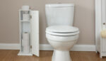 GFW Colonial Toilet Roll Holder Cupboard in White-23633