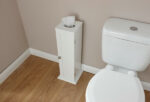 GFW Colonial Toilet Roll Holder Cupboard in White-23636