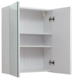 gfw Moritz 2 door Mirrored bathroom Cupboard in White-23628