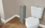 GFW Colonial Toilet Roll Holder Cupboard in Grey-23896