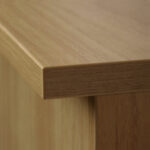 rwhites Set 8 Desk with Printer Storage & 3 drawer Pedestal Classic Oak - Pre-assembled-23214