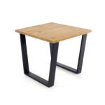 Core Texas standard lamp table in antique waxed pine -0