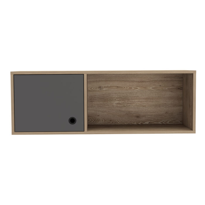 Core Vegas wall storage unit in bleached oak-24417