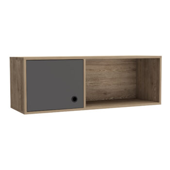 Core Vegas wall storage unit in bleached oak-0