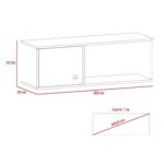 Core Vegas wall storage unit in bleached oak-24418