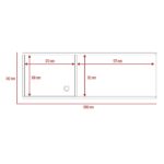 Core Vegas wall storage unit in bleached oak-24416