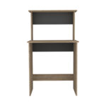 Core Vegas workstation with keyboard shelf in bleached oak-24428