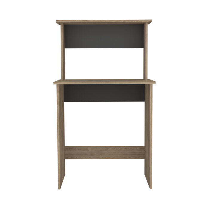 Core Vegas workstation with keyboard shelf in bleached oak-24428