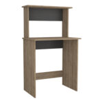 Core Vegas workstation with keyboard shelf in bleached oak-0