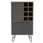 Core Vegas wine cabinet in bleached oak-24324
