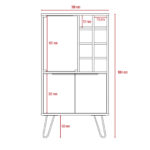 Core Vegas wine cabinet in bleached oak-24322