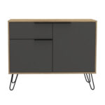 Core Vegas small sideboard with 2 doors and drawer in bleached oak-24336