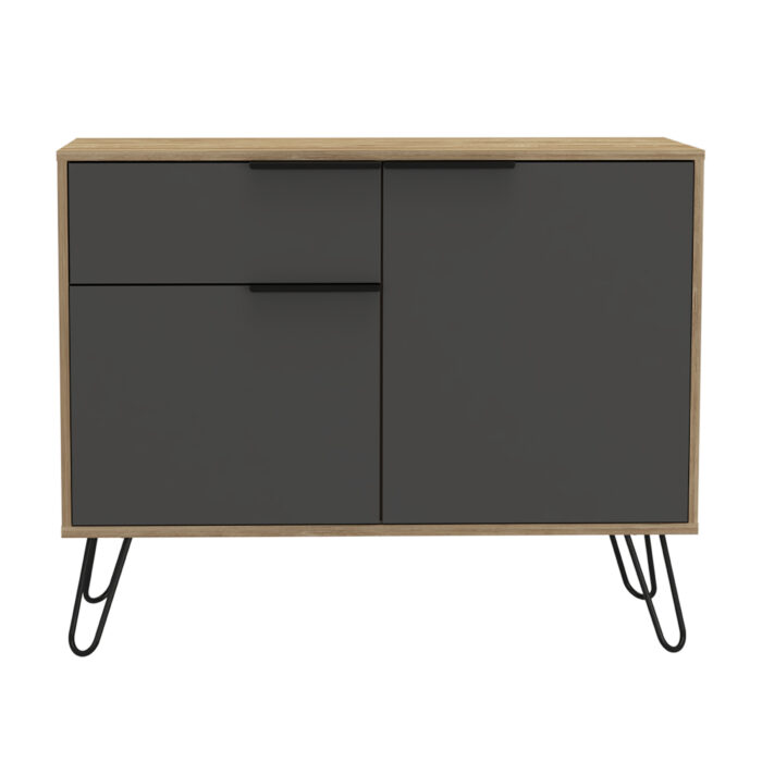 Core Vegas small sideboard with 2 doors and drawer in bleached oak-24336
