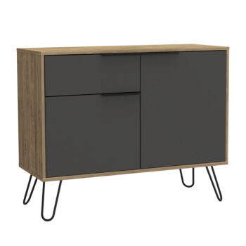 Core Vegas small sideboard with 2 doors and drawer in bleached oak-0