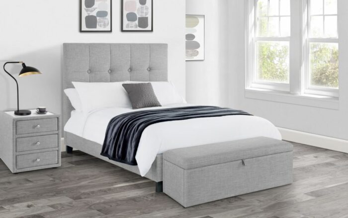 julian bowen Sorrento Blanket Box Light Grey Linen-24731