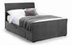 Julian Bowen Capri Fabric Bed with 2 Drawers-25382