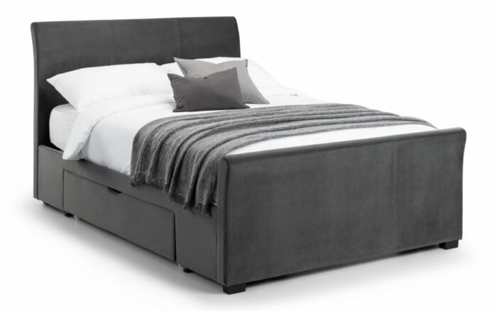 Julian Bowen Capri Fabric Bed with 2 Drawers-25382
