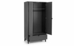 Julian Bowen Chloe 2 Door 1 Drawer Wardrobe-25404
