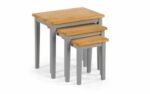 Julian Bowen Cleo Nest of Tables - Grey & Oak-0