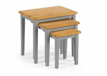 Julian Bowen Cleo Nest of Tables - Grey & Oak-0