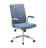 Dams Martinez High Back Managers Chair - Grey Fabric -0