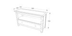 Core Perth 1 drawer TV unit stone grey-24542