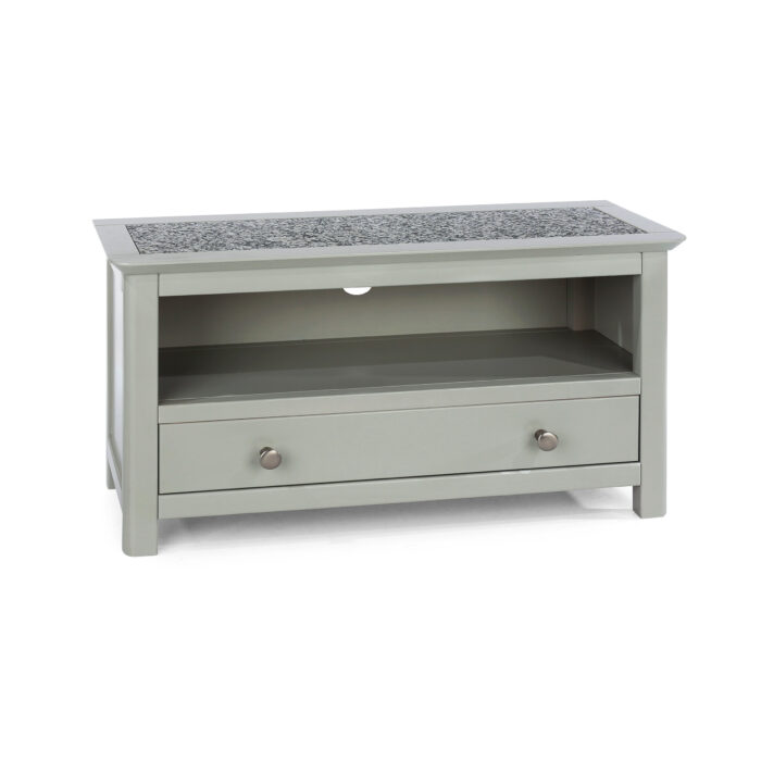 Core Perth 1 drawer TV unit stone grey-0