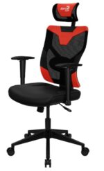 Aerocool Guardian Mesh Back Gaming Chair in Champion Red-25319