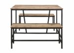 Birlea Urban Dining table and bench set-24678