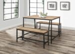 Birlea Urban Dining table and bench set-24680