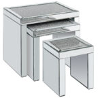 Birlea Vienna trio nest of tables-0