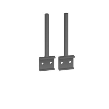 Dams Universal fabric screen return desk brackets (pair)-0