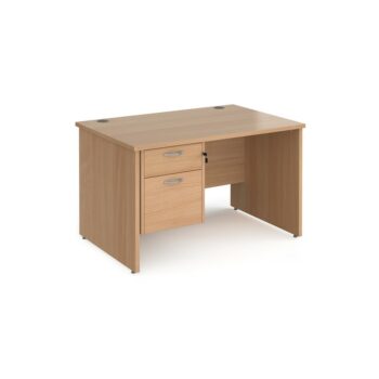 DAMS Maestro 25 straight desk with 2 drawer pedestal-0