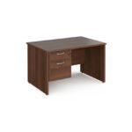 DAMS Maestro 25 straight desk with 2 drawer pedestal-26515