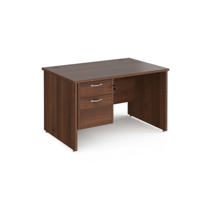 DAMS Maestro 25 straight desk with 2 drawer pedestal-26515