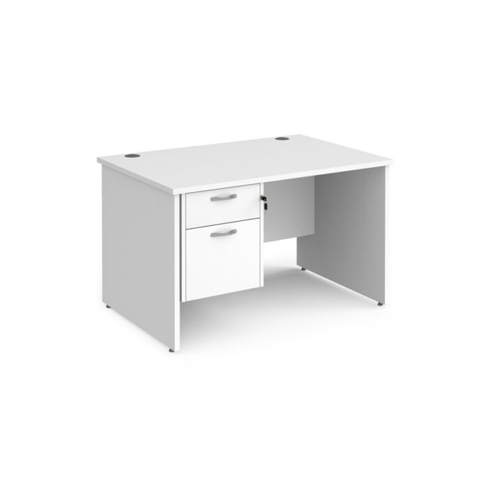 DAMS Maestro 25 straight desk with 2 drawer pedestal-26514