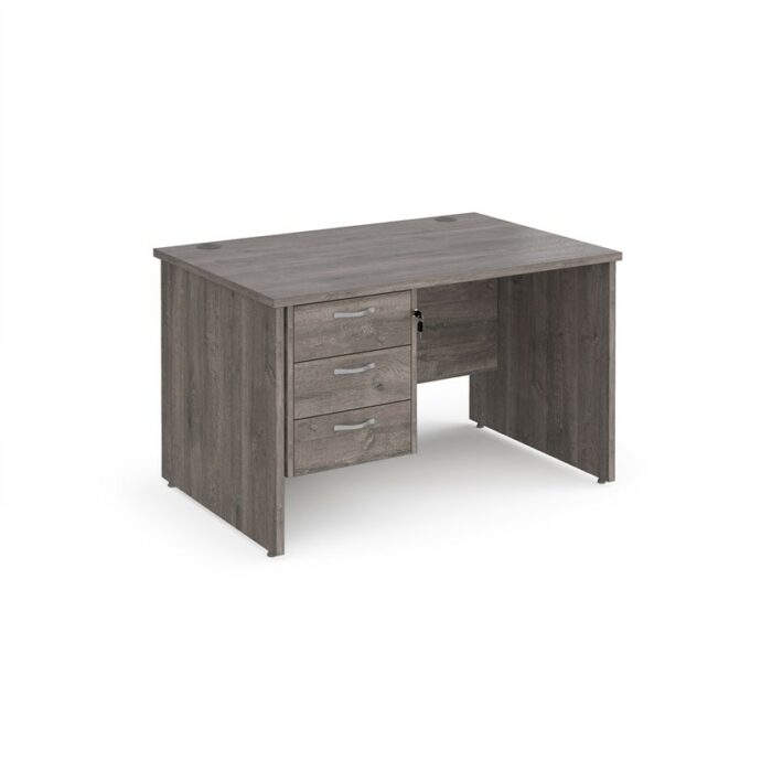 DAMS Maestro 25 straight desk with 3 drawer pedestal -26522