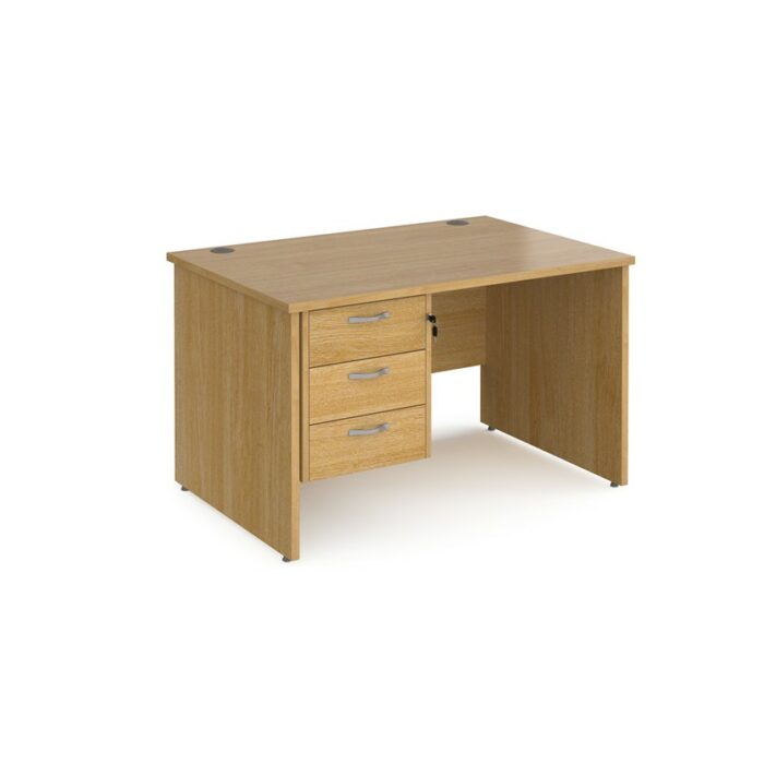 DAMS Maestro 25 straight desk with 3 drawer pedestal -26523